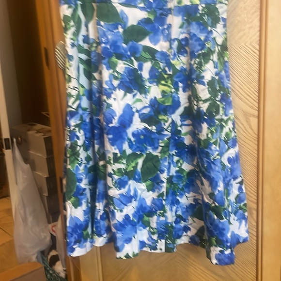 Milly for design nation blue floral dress size 10 - Picture 5 of 8